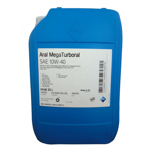 Aral MegaTurboral 10W-40 20 л.