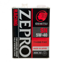 IDEMITSU ZEPRO Racing SN 5W-40 4 л.