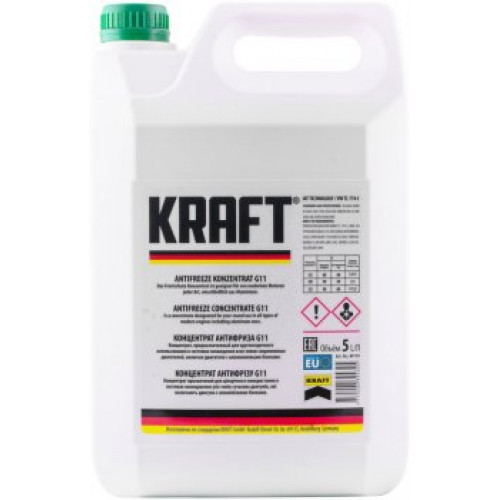 Kraft Antifreeze Concentrate G11 Green 5 л.